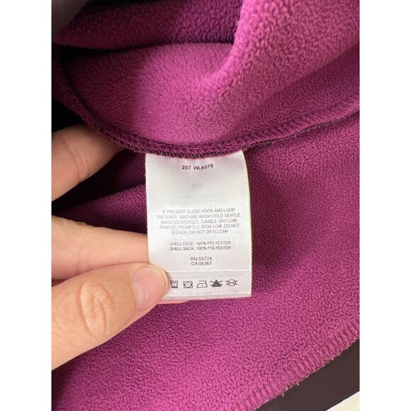 Columbia Valencia Peak Soft Shell Fleece Lined Jacket Pink Burgundy Size Large - Picture 6 of 7